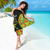 Personalised Vanuatu Running Sarong Footprint and Hibiscus Polynesian Style LT03 - Polynesian Pride