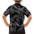 Hawaiian Kakau Art and Hisbiscus Tattoo Family Matching Mermaid Dress and Hawaiian Shirt Tribal Pattern-Silver Style - Polynesian Pride