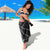 Hawaiian Kakau Art and Hisbiscus Tattoo Sarong Tribal Pattern-Silver Style - Polynesian Pride