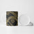 Hawaiian Kakau Art and Hisbiscus Tattoo Ceramic Mug Tribal Pattern-Gold Style - Polynesian Pride