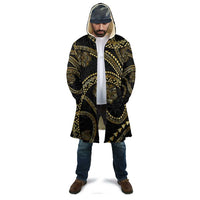 Hawaiian Kakau Art and Hisbiscus Tattoo Cloak Tribal Pattern-Gold Style - Polynesian Pride