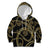 Hawaiian Kakau Art and Hisbiscus Tattoo Kid Hoodie Tribal Pattern-Gold Style - Polynesian Pride