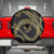Hawaiian Kakau Art and Hisbiscus Tattoo Spare Tire Cover Tribal Pattern-Gold Style - Polynesian Pride