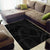 Hawaiian Kakau Art and Hisbiscus Tattoo Area Rug Tribal Pattern-Black Gradient Style - Polynesian Pride