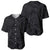 Hawaiian Kakau Art and Hisbiscus Tattoo Baseball Jersey Tribal Pattern-Black Gradient Style - Polynesian Pride