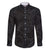 Hawaiian Kakau Art and Hisbiscus Tattoo Family Matching Long Sleeve Bodycon Dress and Hawaiian Shirt Tribal Pattern-Black Gradient Style - Polynesian Pride