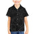 Hawaiian Kakau Art and Hisbiscus Tattoo Family Matching Mermaid Dress and Hawaiian Shirt Tribal Pattern-Black Gradient Style - Polynesian Pride