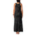 Hawaiian Kakau Art and Hisbiscus Tattoo Family Matching Tank Maxi Dress and Hawaiian Shirt Tribal Pattern-Black Gradient Style - Polynesian Pride