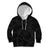 Hawaiian Kakau Art and Hisbiscus Tattoo Kid Hoodie Tribal Pattern-Black Gradient Style - Polynesian Pride
