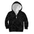 Hawaiian Kakau Art and Hisbiscus Tattoo Kid Hoodie Tribal Pattern-Black Gradient Style - Polynesian Pride