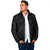 Hawaiian Kakau Art and Hisbiscus Tattoo Padded Jacket Tribal Pattern-Black Gradient Style - Polynesian Pride
