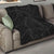 Hawaiian Kakau Art and Hisbiscus Tattoo Quilt Tribal Pattern-Black Gradient Style - Polynesian Pride