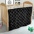 Hawaiian Kakau Art and Hisbiscus Tattoo Quilt Tribal Pattern-Black Gradient Style - Polynesian Pride