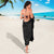 Hawaiian Kakau Art and Hisbiscus Tattoo Sarong Tribal Pattern-Black Gradient Style - Polynesian Pride
