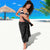 Hawaiian Kakau Art and Hisbiscus Tattoo Sarong Tribal Pattern-Black Gradient Style - Polynesian Pride