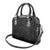Hawaiian Kakau Art and Hisbiscus Tattoo Shoulder Handbag Tribal Pattern-Black Gradient Style - Polynesian Pride