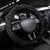 Hawaiian Kakau Art and Hisbiscus Tattoo Steering Wheel Cover Tribal Pattern-Black Gradient Style - Polynesian Pride