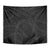 Hawaiian Kakau Art and Hisbiscus Tattoo Tapestry Tribal Pattern-Black Gradient Style - Polynesian Pride