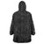 Hawaiian Kakau Art and Hisbiscus Tattoo Wearable Blanket Hoodie Tribal Pattern-Black Gradient Style - Polynesian Pride