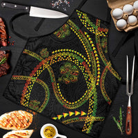 Hawaiian Kakau Art and Hisbiscus Tattoo Apron Tribal Pattern-Reggae Style - Polynesian Pride