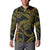 Hawaiian Kakau Art and Hisbiscus Tattoo Button Sweatshirt Tribal Pattern-Reggae Style - Polynesian Pride