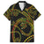 Hawaiian Kakau Art and Hisbiscus Tattoo Family Matching Long Sleeve Bodycon Dress and Hawaiian Shirt Tribal Pattern-Reggae Style - Polynesian Pride