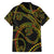 Hawaiian Kakau Art and Hisbiscus Tattoo Family Matching Off The Shoulder Long Sleeve Dress and Hawaiian Shirt Tribal Pattern-Reggae Style - Polynesian Pride