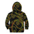 Hawaiian Kakau Art and Hisbiscus Tattoo Kid Hoodie Tribal Pattern-Reggae Style - Polynesian Pride