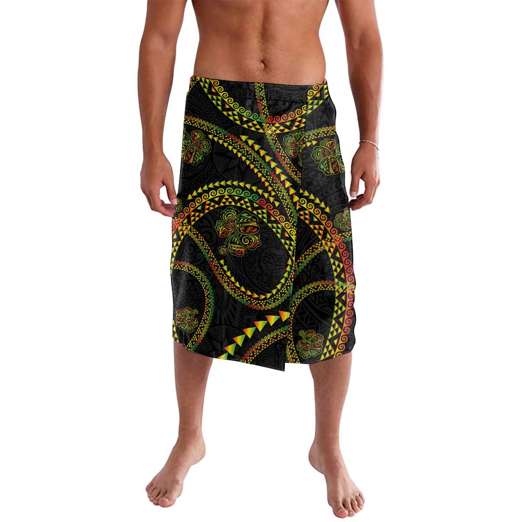 Hawaiian Kakau Art and Hisbiscus Tattoo Lavalava Tribal Pattern-Reggae Style - Polynesian Pride