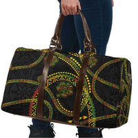 Hawaiian Kakau Art and Hisbiscus Tattoo Travel Bag Tribal Pattern-Reggae Style - Polynesian Pride