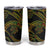 Hawaiian Kakau Art and Hisbiscus Tattoo Tumbler Cup Tribal Pattern-Reggae Style - Polynesian Pride