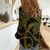 Hawaiian Kakau Art and Hisbiscus Tattoo Women Casual Shirt Tribal Pattern-Reggae Style - Polynesian Pride