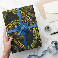 Hawaiian Kakau Art and Hisbiscus Tattoo Wrapping Paper Tribal Pattern-Reggae Style - Polynesian Pride