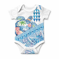 Hawaiian Abstract Sea Turtle Baby Onesie