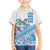 Hawaiian Abstract Sea Turtle Family Matching Short Sleeve Bodycon Dress and Hawaiian Shirt Polynesian Tapa Art and Kakau Tattoo White WaterColor - Polynesian Pride