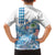 Hawaiian Abstract Sea Turtle Family Matching Tank Maxi Dress and Hawaiian Shirt Polynesian Tapa Art and Kakau Tattoo White WaterColor - Polynesian Pride