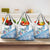 Hawaiian Abstract Sea Turtle Grocery Bag Polynesian Tapa Art and Kakau Tattoo White WaterColor - Polynesian Pride