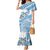 Hawaiian Abstract Sea Turtle Mermaid Dress Polynesian Tapa Art and Kakau Tattoo White WaterColor - Polynesian Pride