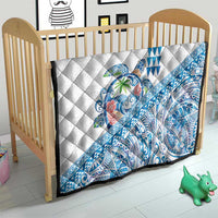 Hawaiian Abstract Sea Turtle Quilt Polynesian Tapa Art and Kakau Tattoo White WaterColor - Polynesian Pride