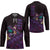 Hawaiian Abstract Sea Turtle Hockey Jersey Polynesian Tapa Art and Kakau Tattoo Purple WaterColor - Polynesian Pride