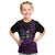 Hawaiian Abstract Sea Turtle Kid T Shirt Polynesian Tapa Art and Kakau Tattoo Purple WaterColor - Polynesian Pride