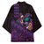 Hawaiian Abstract Sea Turtle Kimono Polynesian Tapa Art and Kakau Tattoo Purple WaterColor - Polynesian Pride