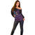Hawaiian Abstract Sea Turtle Off Shoulder Sweater Polynesian Tapa Art and Kakau Tattoo Purple WaterColor - Polynesian Pride