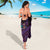 Hawaiian Abstract Sea Turtle Sarong Polynesian Tapa Art and Kakau Tattoo Purple WaterColor - Polynesian Pride
