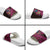 Hawaiian Abstract Sea Turtle Slide Sandals Polynesian Tapa Art and Kakau Tattoo Pink WaterColor - Polynesian Pride