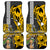 Custom Hawaii Island Car Mats Hawaiian Warrior and Kakau Symbols Abstract Tattoo LT03 Yellow - Polynesian Pride