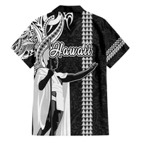 Hawaii Island Family Matching Tank Maxi Dress and Hawaiian Shirt Hawaiian King and Kakau Symbols Abstract Shoulder Tattoo LT03 - Polynesian Pride