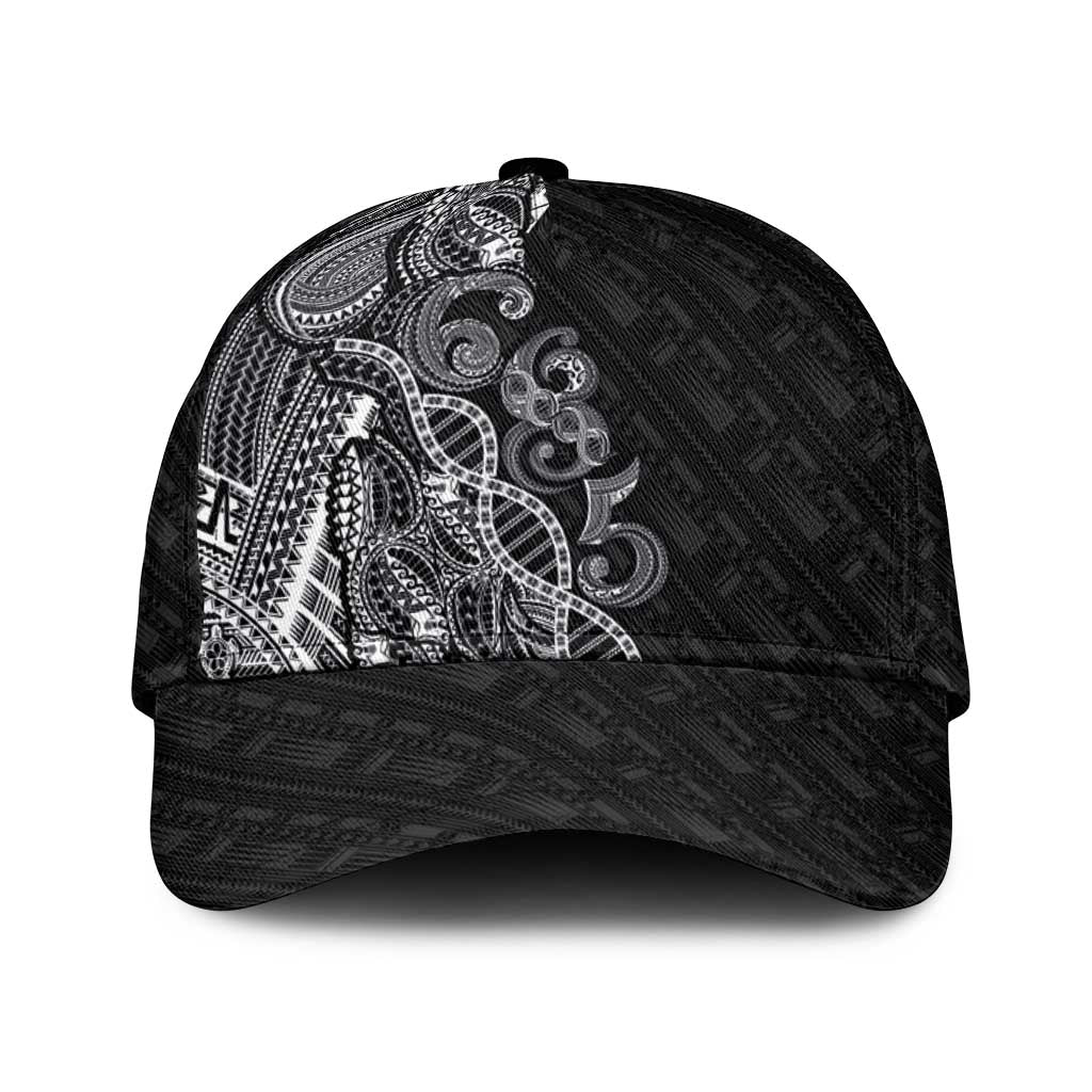 Samoan Traditional Tattoo 685 Classic Cap Tribal Tatau DNA Black Color LT03 Universal Fit Black - Polynesian Pride