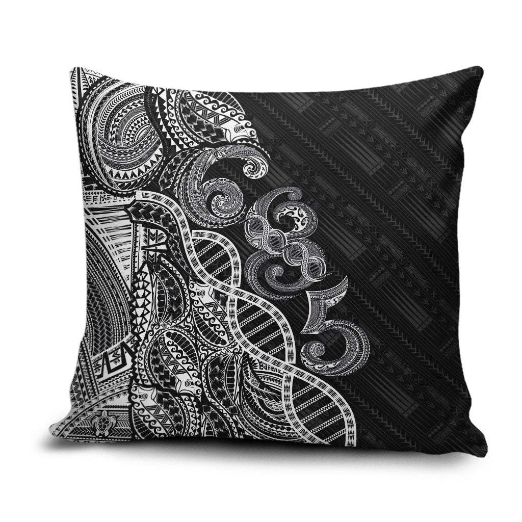 Samoan Traditional Tattoo 685 Pillow Cover Tribal Tatau DNA Black Color LT03 Black - Polynesian Pride