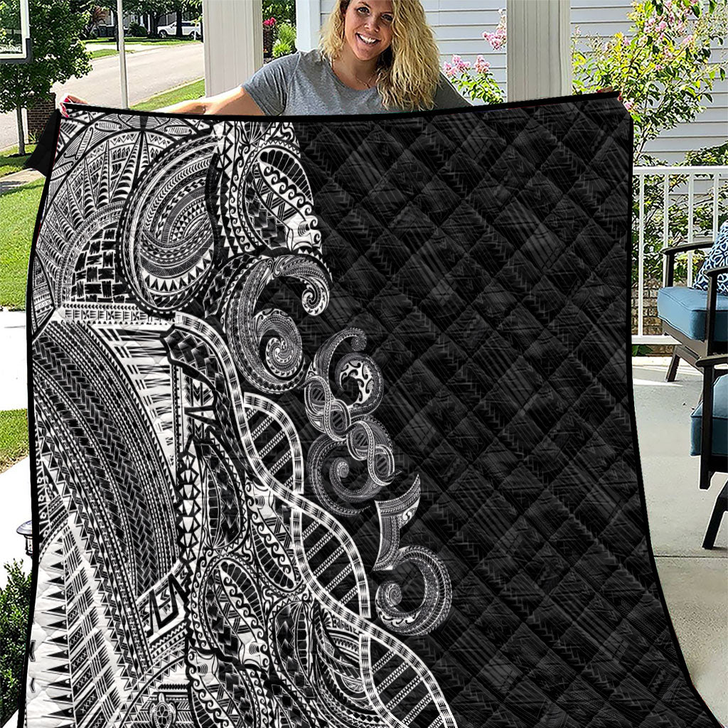 Samoan Traditional Tattoo 685 Quilt Tribal Tatau DNA Black Color LT03 Black - Polynesian Pride